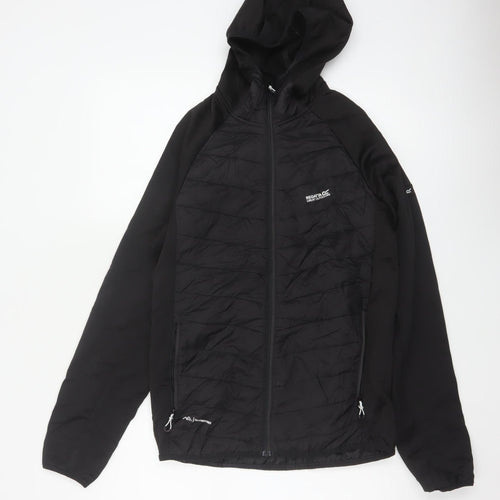 Regatta Men's Black S Hooded Quilted Hybrid Puffer Jacket