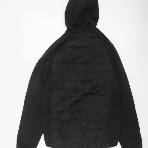 Regatta Men's Black S Hooded Quilted Hybrid Puffer Jacket