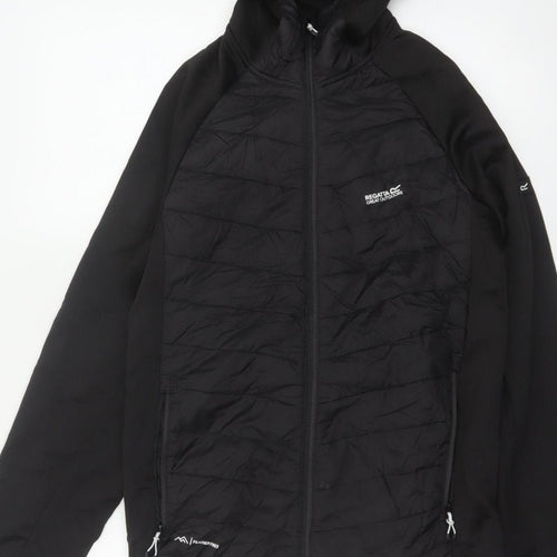 Regatta Men's Black S Hooded Quilted Hybrid Puffer Jacket