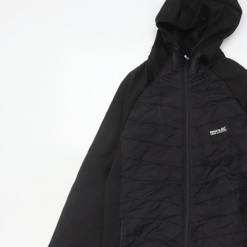 Regatta Men's Black S Hooded Quilted Hybrid Puffer Jacket