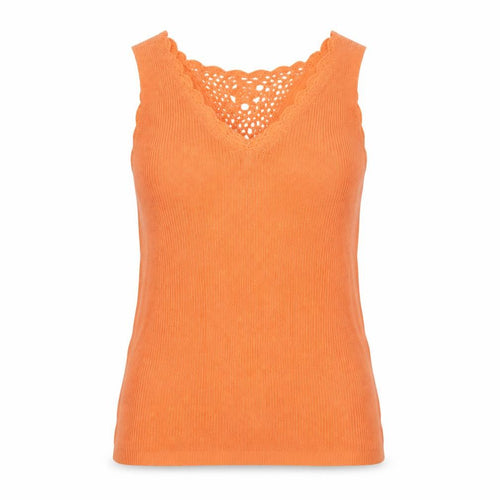 Dorothy Perkins Women Orange UK 10 Crochet Knit Camisole Tank Top