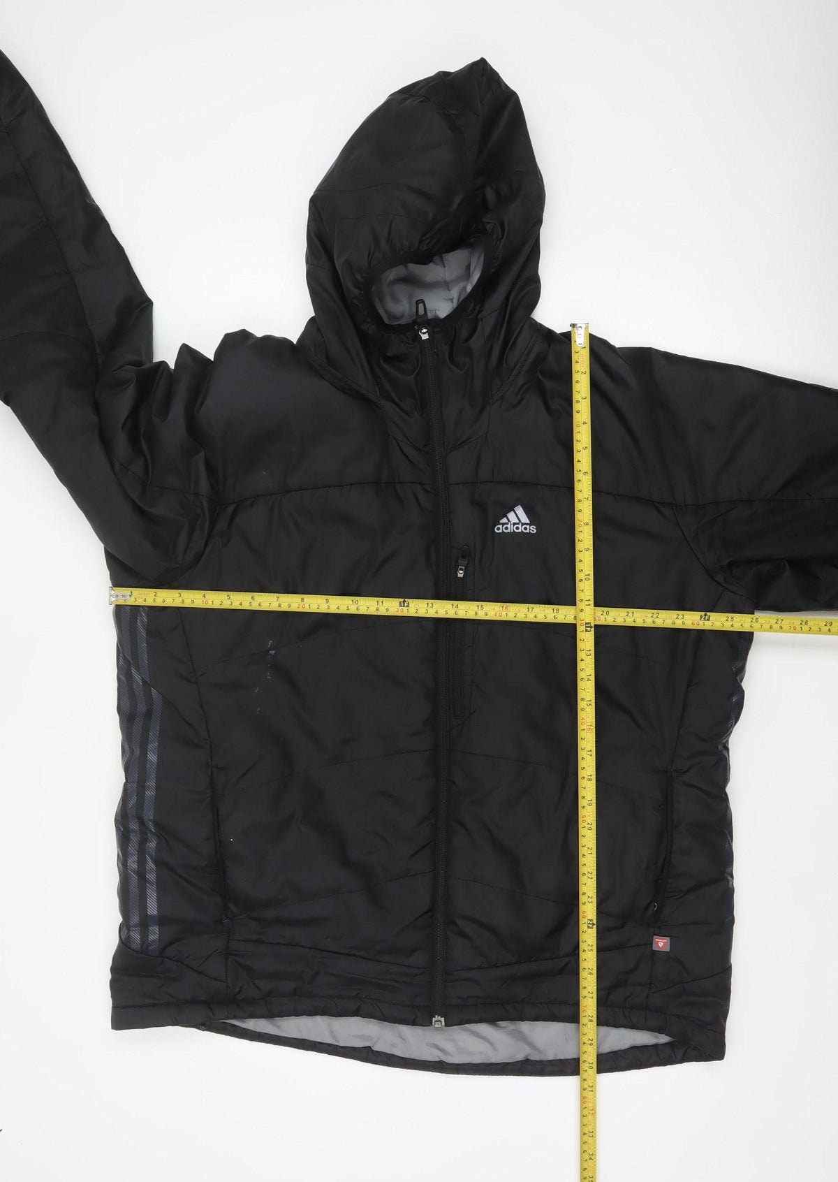 Adidas Men's Black S Hooded Puffer Ski Jacket Full Zip
