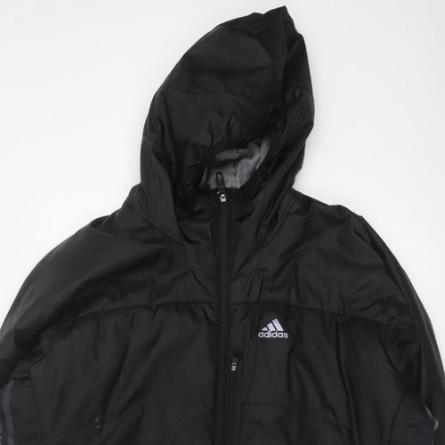 Adidas Men's Black S Hooded Puffer Ski Jacket Full Zip