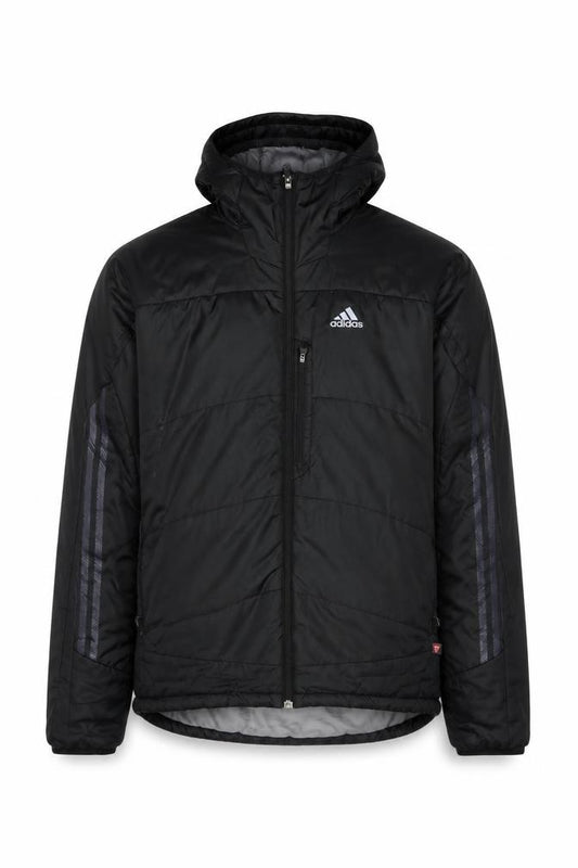 Adidas Men's Black S Hooded Puffer Ski Jacket Full Zip