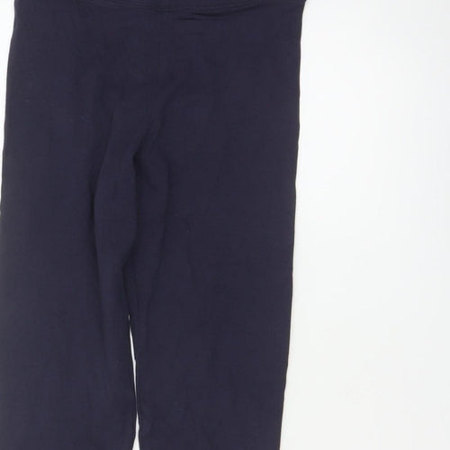 M&S Collection Women’s Blue Size 8 Cotton Stretch Jersey Leggings