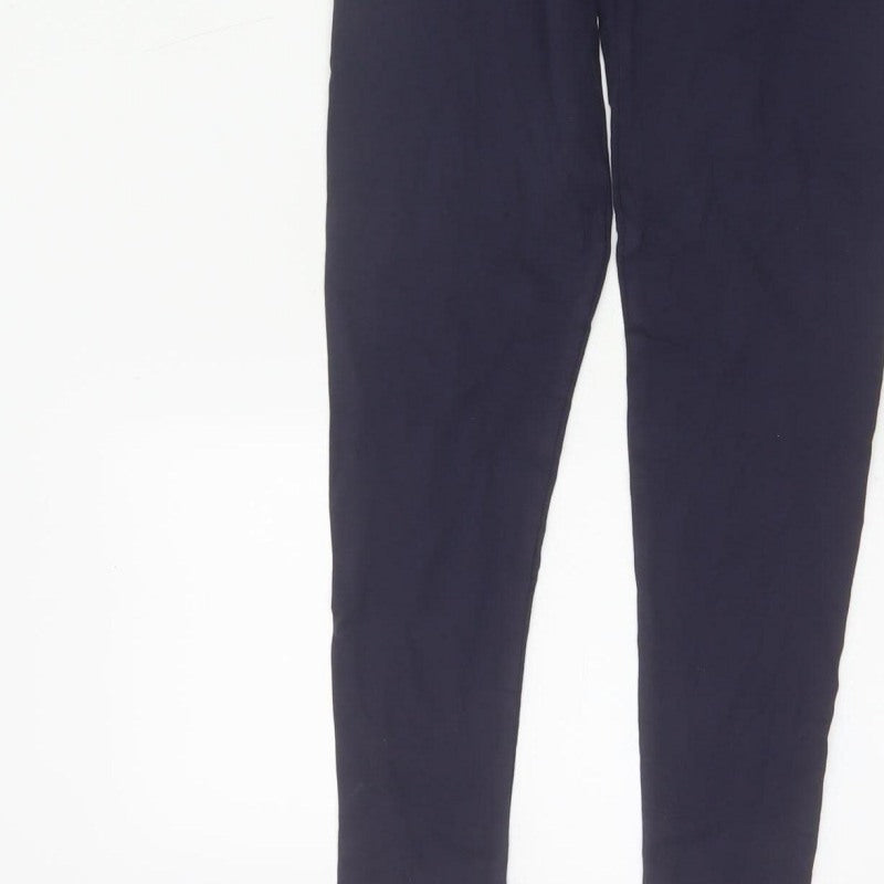M&S Collection Women’s Blue Size 8 Cotton Stretch Jersey Leggings