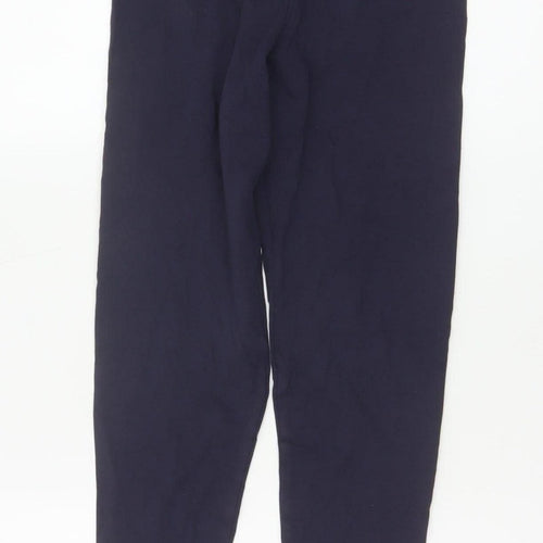 M&S Collection Women’s Blue Size 8 Cotton Stretch Jersey Leggings