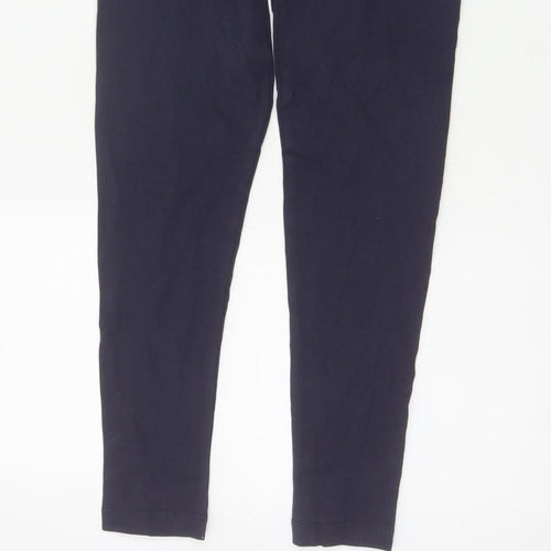 M&S Collection Women’s Blue Size 8 Cotton Stretch Jersey Leggings