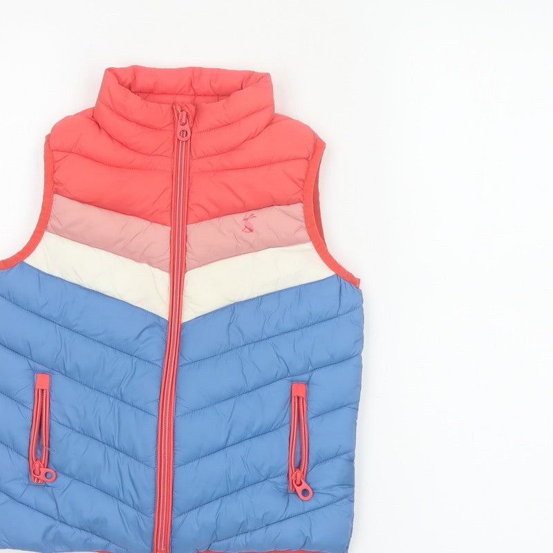 Joules Girls Multicoloured 5 Years Quilted Padded Showerproof Gilet