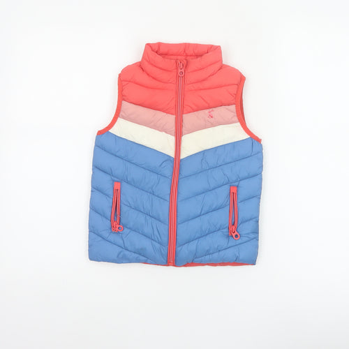 Joules Girls Multicoloured 5 Years Quilted Padded Showerproof Gilet