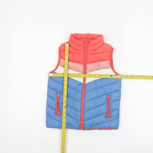 Joules Girls Multicoloured 5 Years Quilted Padded Showerproof Gilet