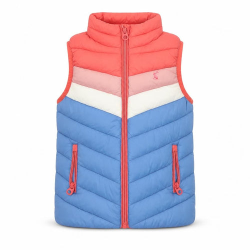 Joules Girls Multicoloured 5 Years Quilted Padded Showerproof Gilet