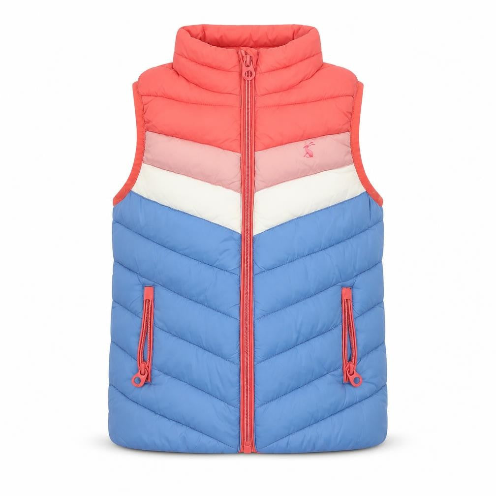 Joules Girls Multicoloured 5 Years Quilted Padded Showerproof Gilet