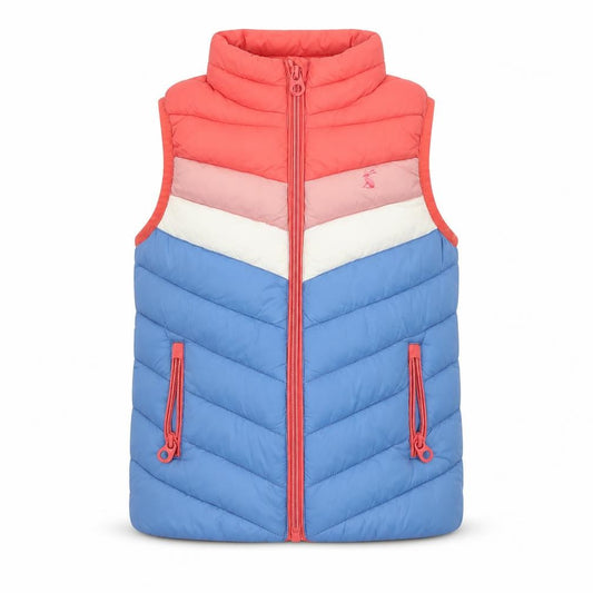 Joules Girls Multicoloured 5 Years Quilted Padded Showerproof Gilet