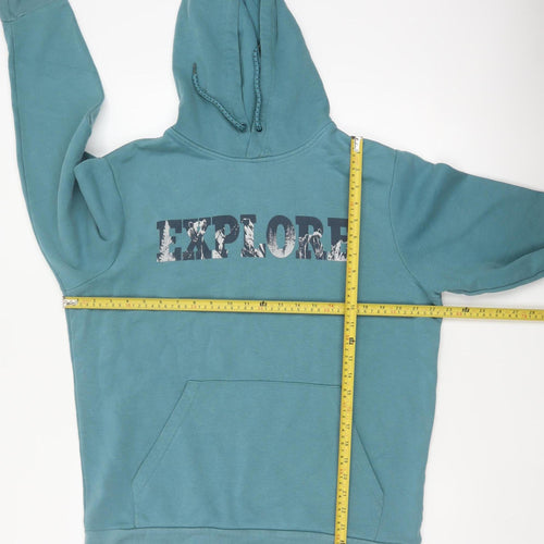 Mountain Warehouse Men’s Blue M Pullover Hoodie Explore Graphic