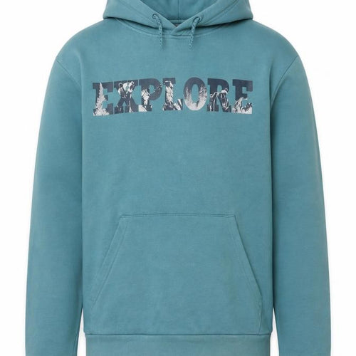 Mountain Warehouse Men’s Blue M Pullover Hoodie Explore Graphic
