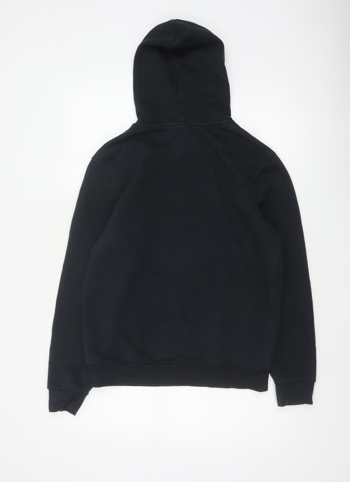 Puma Men’s Black S Pullover Hoodie Logo Fleece Kangaroo Pocket