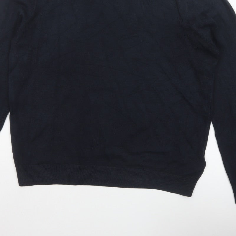 Additional view of Marks and Spencer Men Blue L Cashmilon Crew Neck jumper