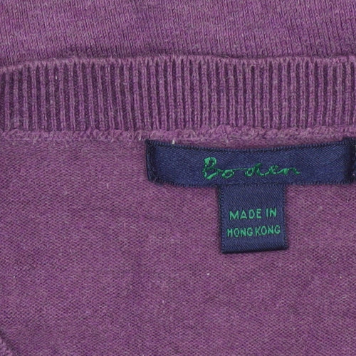 Brower Women’s Purple Cotton Blend Button Cardigan Size S Vintage