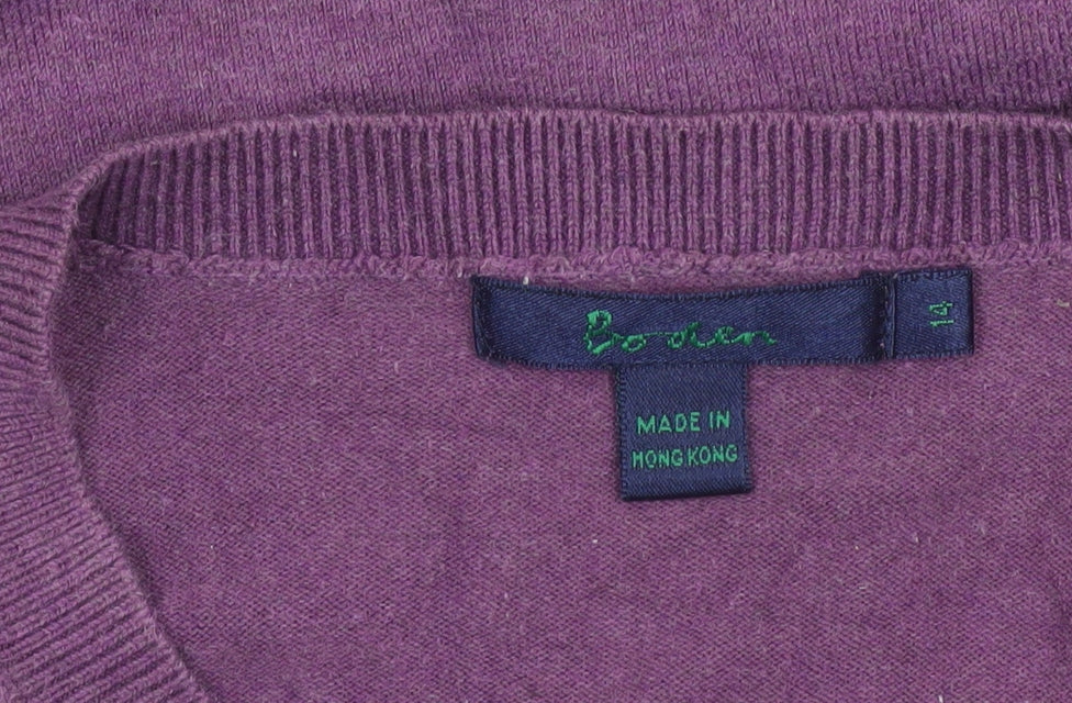 Brower Women’s Purple Cotton Blend Button Cardigan Size S Vintage