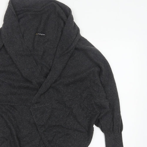 Autograph Women’s Grey UK 14 Wrap Cardigan Cashmere Blend Knit