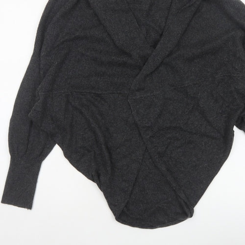 Autograph Women’s Grey UK 14 Wrap Cardigan Cashmere Blend Knit
