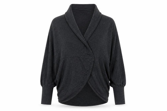 Autograph Women’s Grey UK 14 Wrap Cardigan Cashmere Blend Knit