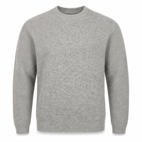 GAP Mens Grey Lambswool Blend Chunky Knit Crew Neck Pullover Jumper M