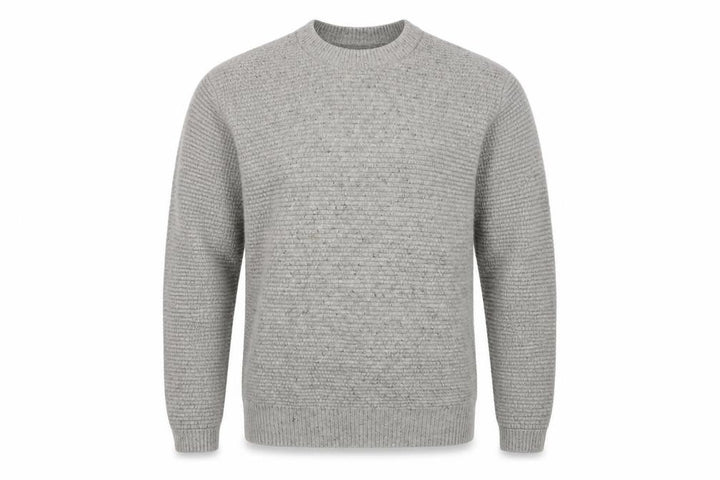 GAP Mens Grey Lambswool Blend Chunky Knit Crew Neck Pullover Jumper M