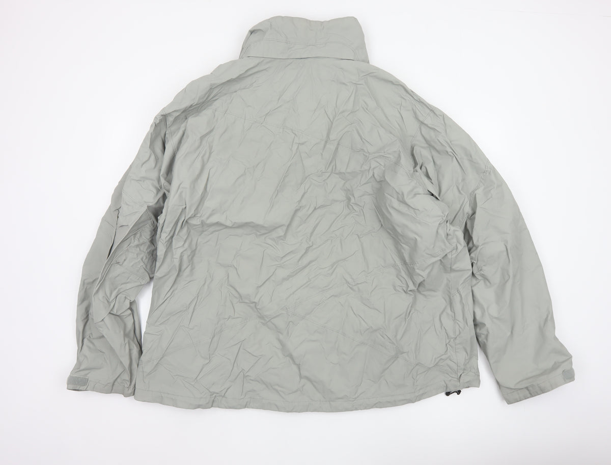 Columbia Men's Grey 2XL Interchange 3-in-1 Jacket Outdoor Full Zip