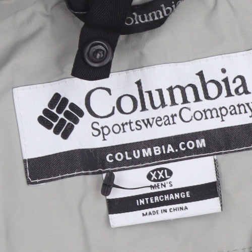 Columbia Men's Grey 2XL Interchange 3-in-1 Jacket Outdoor Full Zip