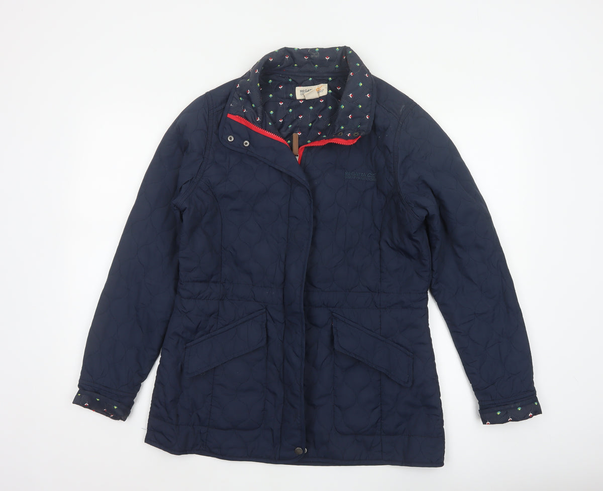 Regatta Women’s Navy UK 14 Quilted Padded Mid-Length Jacket