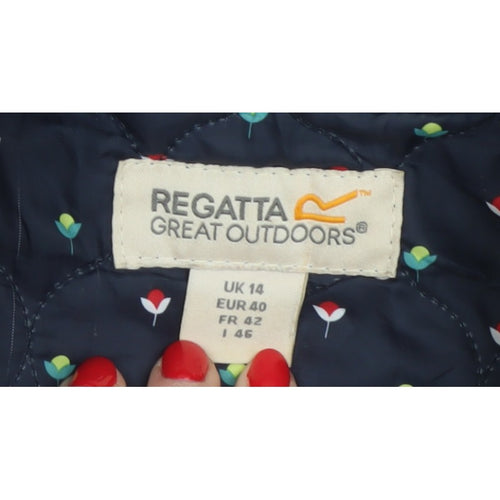 Regatta Women’s Navy UK 14 Quilted Padded Mid-Length Jacket