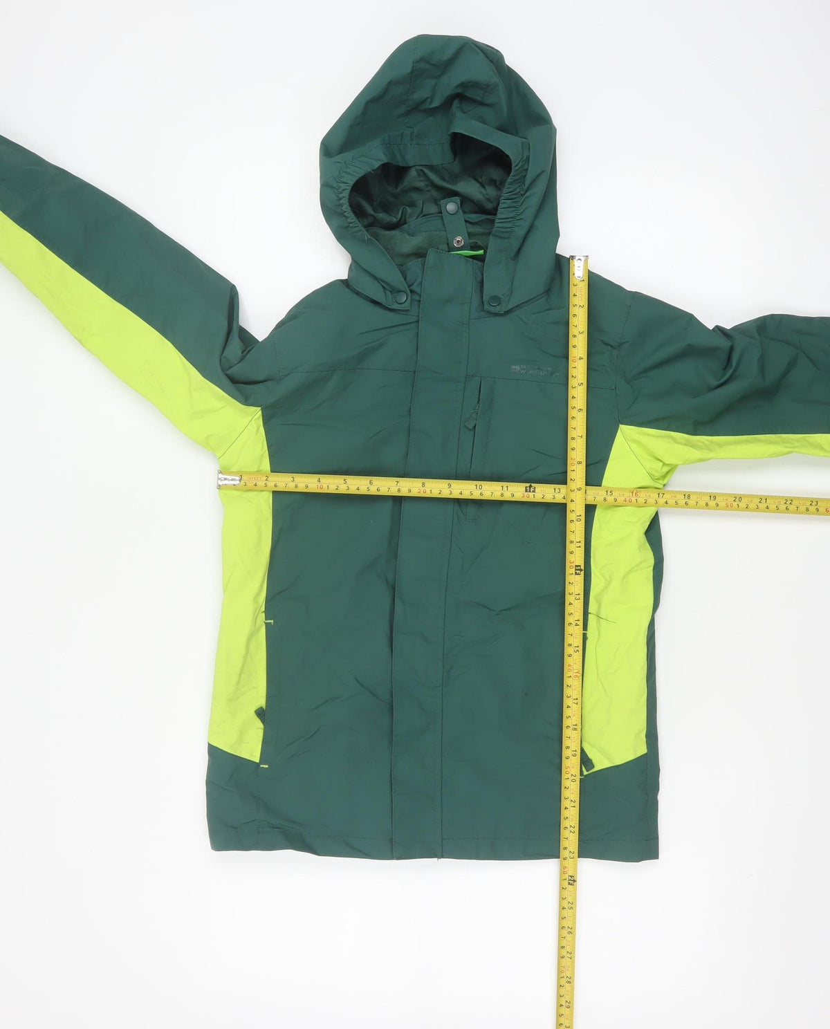 Mountain Warehouse Boys Green 11-12 Years Ski Jacket Hooded Colourblock