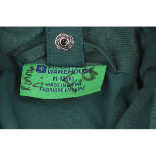 Mountain Warehouse Boys Green 11-12 Years Ski Jacket Hooded Colourblock
