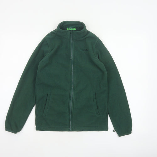 Mountain Warehouse Boys Green 11-12 Years Fleece Full Zip Jacket