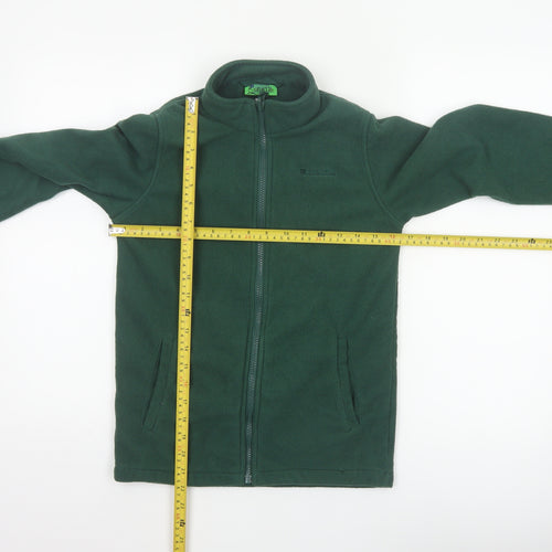 Mountain Warehouse Boys Green 11-12 Years Fleece Full Zip Jacket
