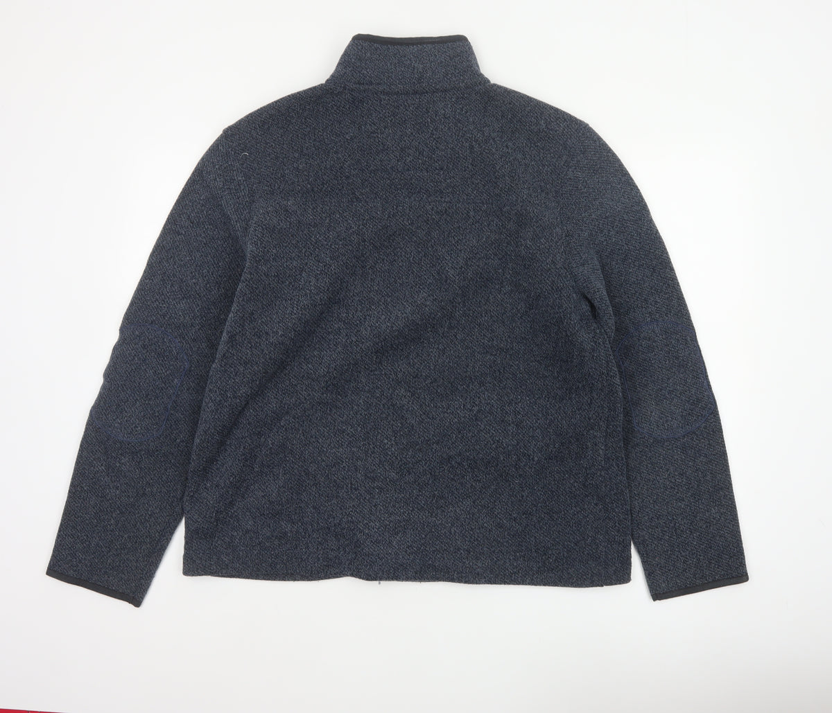 Blue Harbour Men’s Blue L 1/4 Zip Fleece Sweatshirt Pockets