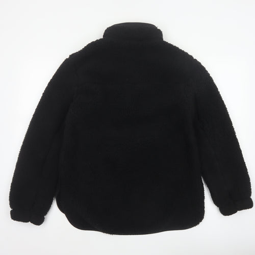 Nutmeg Women Black Size 8/10 Fleece Half Zip Pullover Sweatshirt