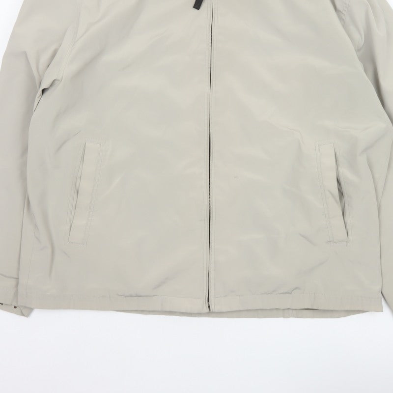 Claiborne Men’s Beige XL Full Zip Lined Basic Jacket