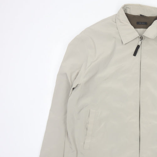 Claiborne Men’s Beige XL Full Zip Lined Basic Jacket