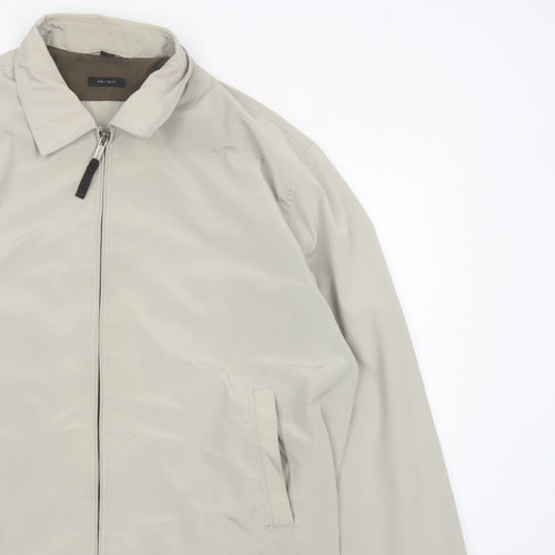Claiborne Men’s Beige XL Full Zip Lined Basic Jacket