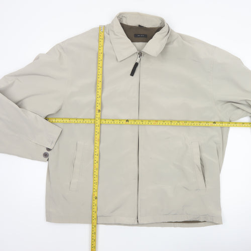 Claiborne Men’s Beige XL Full Zip Lined Basic Jacket