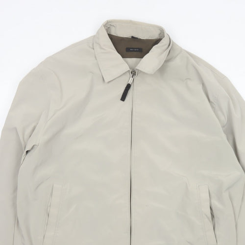 Claiborne Men’s Beige XL Full Zip Lined Basic Jacket