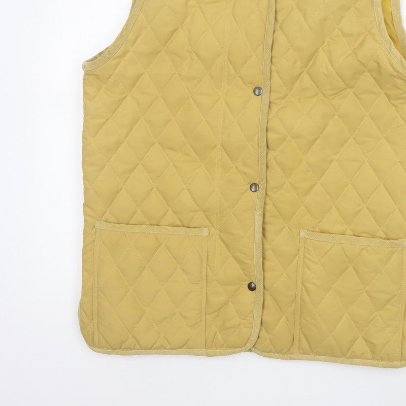 New Contal Roma Men Yellow M Quilted Cotton Waistcoat Padded