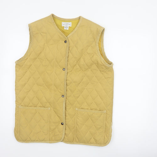 New Contal Roma Men Yellow M Quilted Cotton Waistcoat Padded