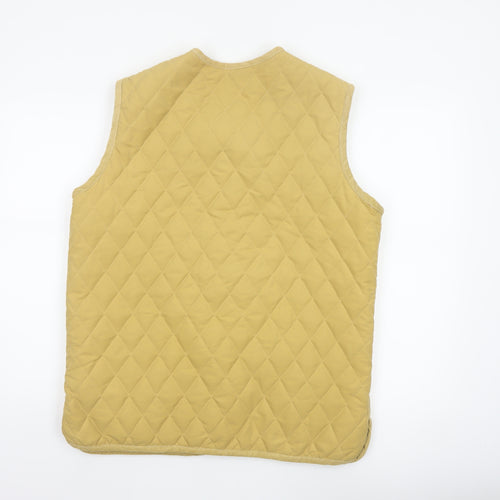 New Contal Roma Men Yellow M Quilted Cotton Waistcoat Padded