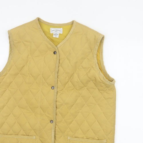 New Contal Roma Men Yellow M Quilted Cotton Waistcoat Padded