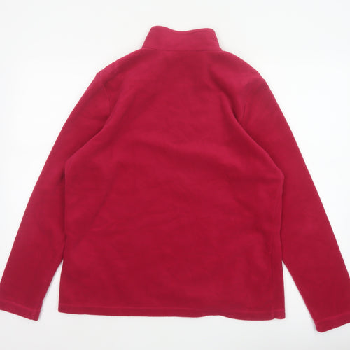 Regatta Women's Red UK 16 1/4 Zip Fleece Pullover Sweatshirt