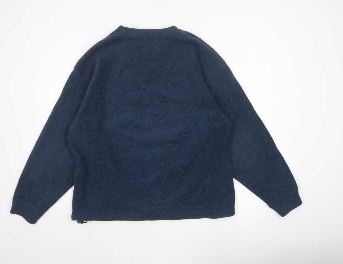 Peter Storm Men’s Blue S Fleece Pullover Crew Neck Outdoor Sweatshirt